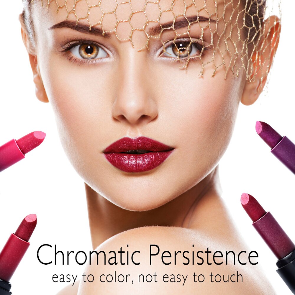 CmaaDu Metal Lipstick Diamond Waterproof Makeup Long Lasting Not Fade Glitter Lip Stick Korea Cosmetics maquiagem TSLM2