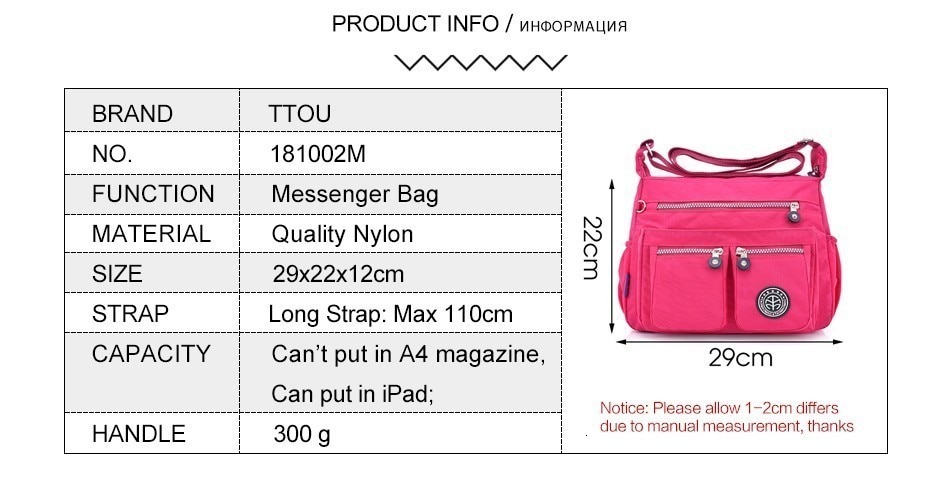 TTOU Women Casual Messenger Bags TTOU Women Casual Messenger Bags