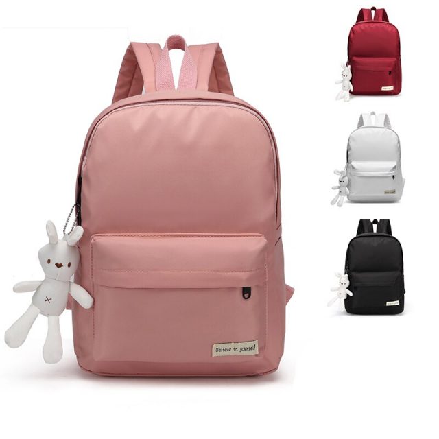 Backpack Women Fashion Shoulderbags Solid Color Patchwork Sweet Girl Street School Bags Backpacks Zipper Design Casual Bags