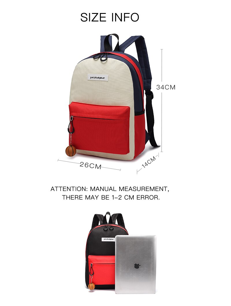 Backpack Women Fashion Shoulderbags Solid Color Patchwork Sweet Girl Street School Bags Backpacks Zipper Design Casual Bags Backpack Women Fashion Shoulderbags Solid Color Patchwork Sweet Girl Street School Bags Backpacks Zipper Design Casual Bags