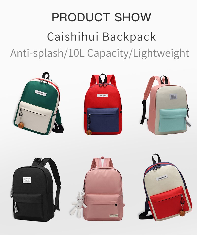 Backpack Women Fashion Shoulderbags Solid Color Patchwork Sweet Girl Street School Bags Backpacks Zipper Design Casual Bags Backpack Women Fashion Shoulderbags Solid Color Patchwork Sweet Girl Street School Bags Backpacks Zipper Design Casual Bags