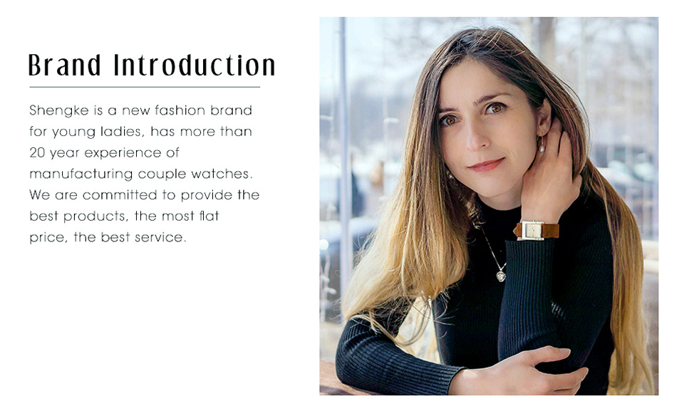 Shengke Women's Watches Fashion Leather Wrist Watch Vintage Ladies Watch Irregular Clock Mujer Bayan Kol Saati Montre Feminino