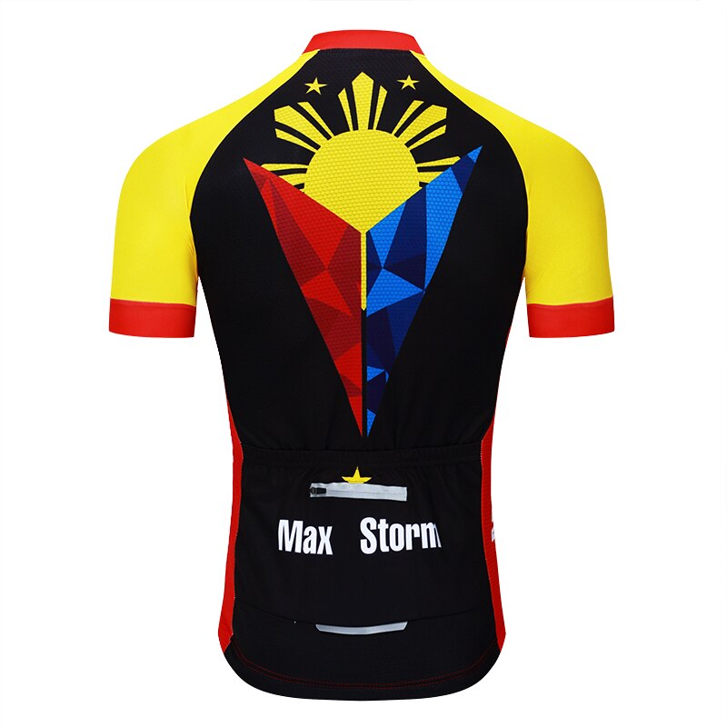 2019 New Team Philippines Cycling Jersey Customized Road Mountain Race Top max storm Reflective zipper 4 pocket 2019 New Team Philippines Cycling Jersey Customized Road Mountain Race Top max storm Reflective zipper 4 pocket