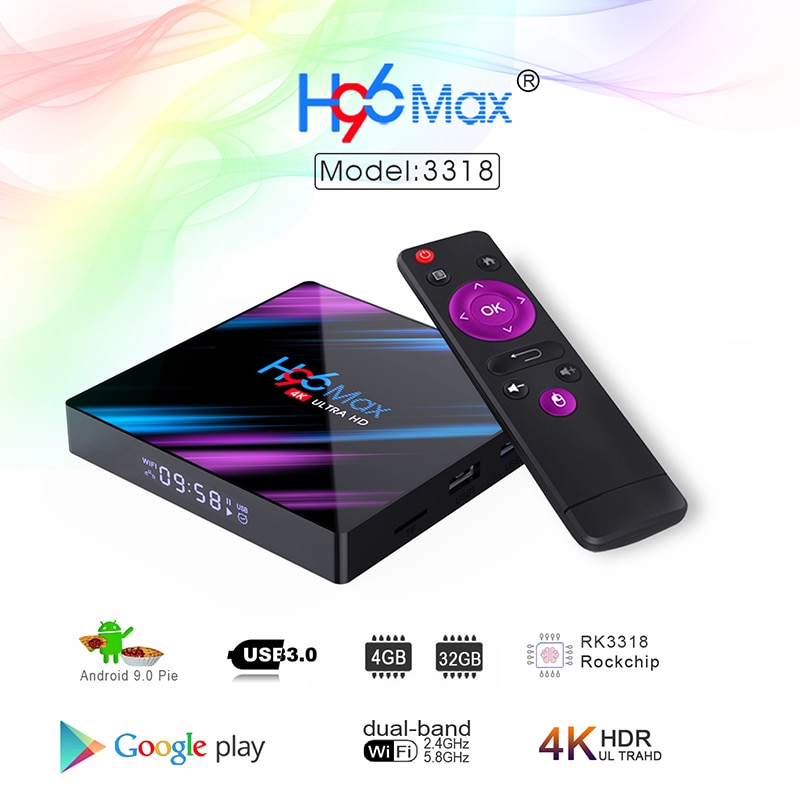 H96 MAX RK3318 Smart Android TV Box 16GB 32GB 64GB Media player 4K Wifi Netflix Set top Box Media Player Youtube Android 9.0 BOX H96 MAX RK3318 Smart Android TV Box 16GB 32GB 64GB Media player 4K Wifi Netflix Set top Box Media Player Youtube Android 9.0 BOX