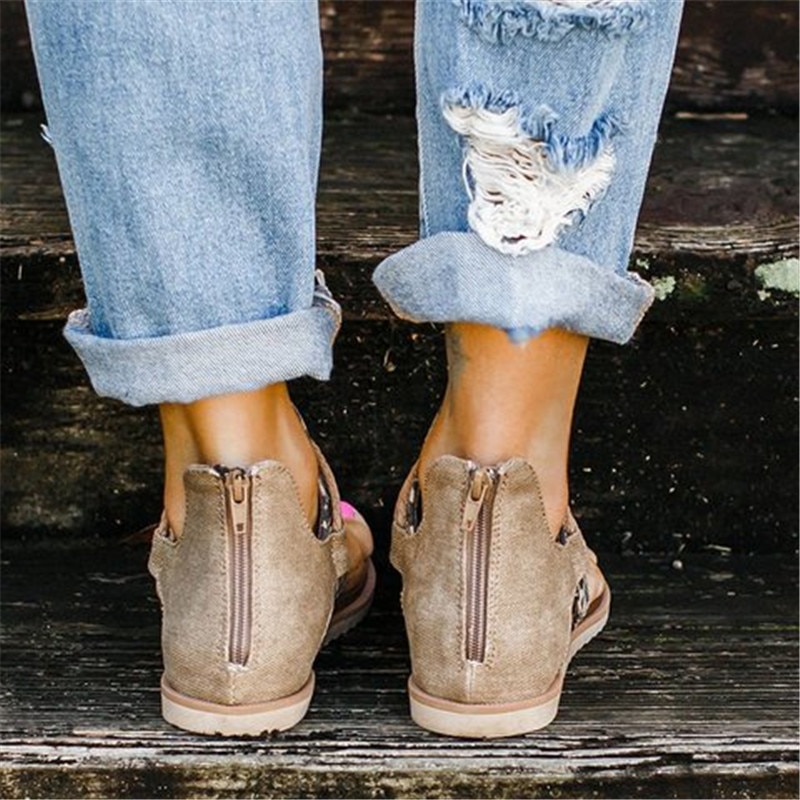 2020 Women Sandals Leopard Print Summer Shoes Women Large Size Andals Flat Women Sandals Womens Summer Shoes Sandals босоножки