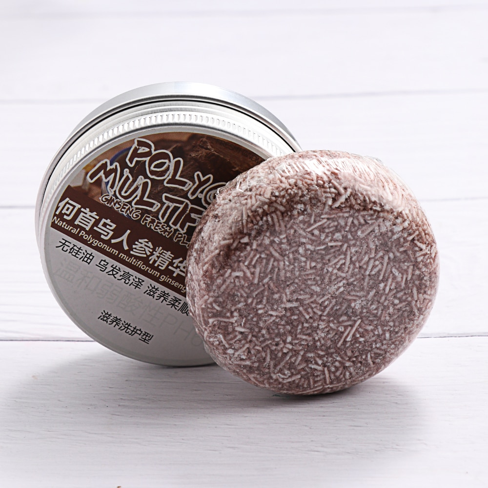 Polygonum Essence Hair Darkening Shampoo Bar Soap Natural Organic Gray