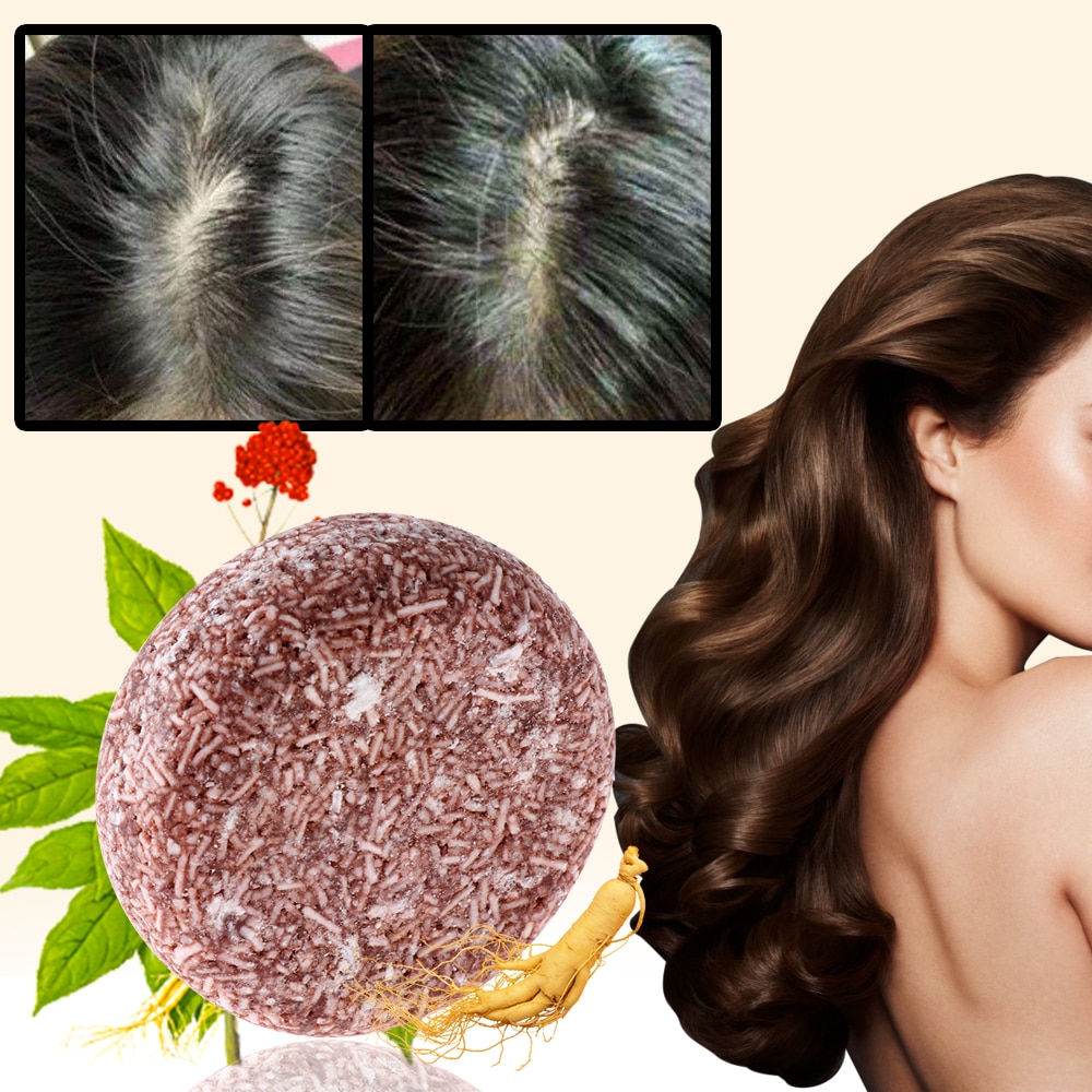 New Polygonum Essence Hair Darkening Shampoo Bar Soap Natural Organic Mild Formula Hair Shampoo Gray Hair Reverse Hair Cleansing New Polygonum Essence Hair Darkening Shampoo Bar Soap Natural Organic Mild Formula Hair Shampoo Gray Hair Reverse Hair Cleansing