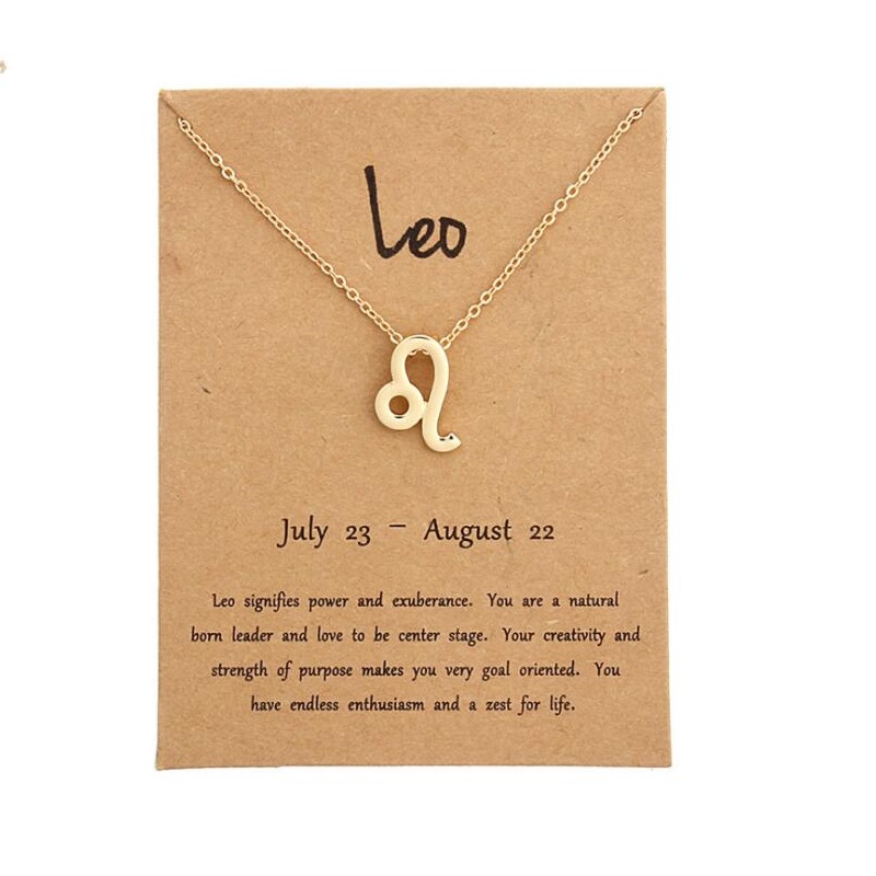 12 Constellation Zodiac Sign Pendant Necklace Gold Short Chain Choker Leo Libra Necklaces for Womens Girl Jewelry Birthday Gift 12 Constellation Zodiac Sign Pendant Necklace Gold Short Chain Choker Leo Libra Necklaces for Womens Girl Jewelry Birthday Gift