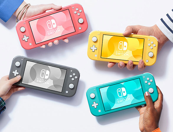 Nintendo Switch Lite Hand-Held Gaming Console All Colors Available Turquoise, Gray, Yellow and Coral