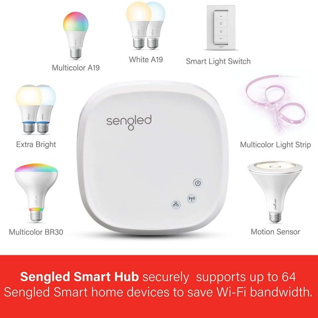 Sengled Smart light Bulb Starter Kit, Compatible with Alexa & Google Home, Support 2.4G & 5G, A19 Alexa Light Bulbs, Smart LED Soft White Light, 9W, 2 Smart Bulbs & 1 Smart Hub