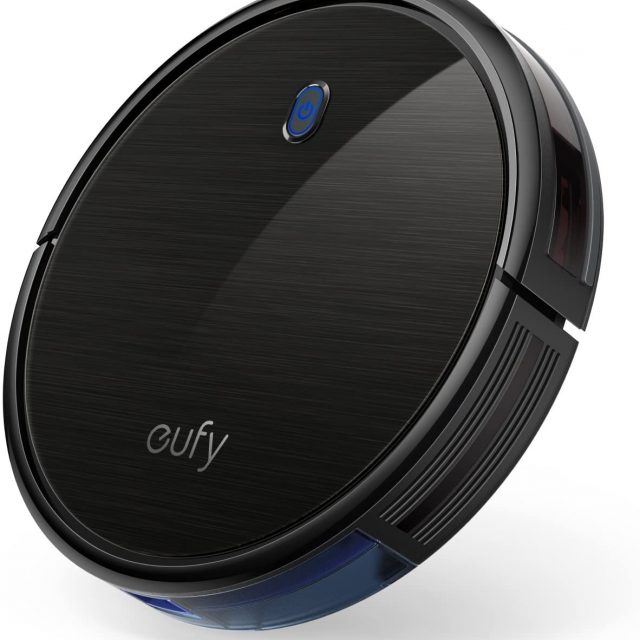 Eufy by Anker, BoostIQ RoboVac 11S (Slim), Robot Vacuum Cleaner, Super-Thin, 1300Pa Strong Suction, Quiet, Self-Charging Robotic Vacuum Cleaner, Cleans Hard Floors to Medium-Pile Carpets