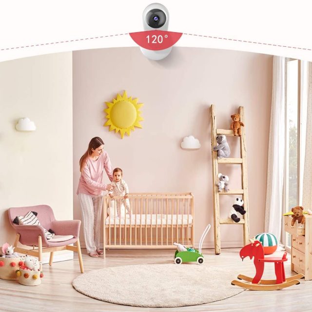 Victure PC420 Baby and Pet Monitor Security Camera 1080P Wireless Indoor Home Security Camera with Two-Way Audio Motion Detection and Night Vision for Baby, Pets, Nanny, Elderly and Persons with Special Needs And Disabilities Compatible with iOS & Android System