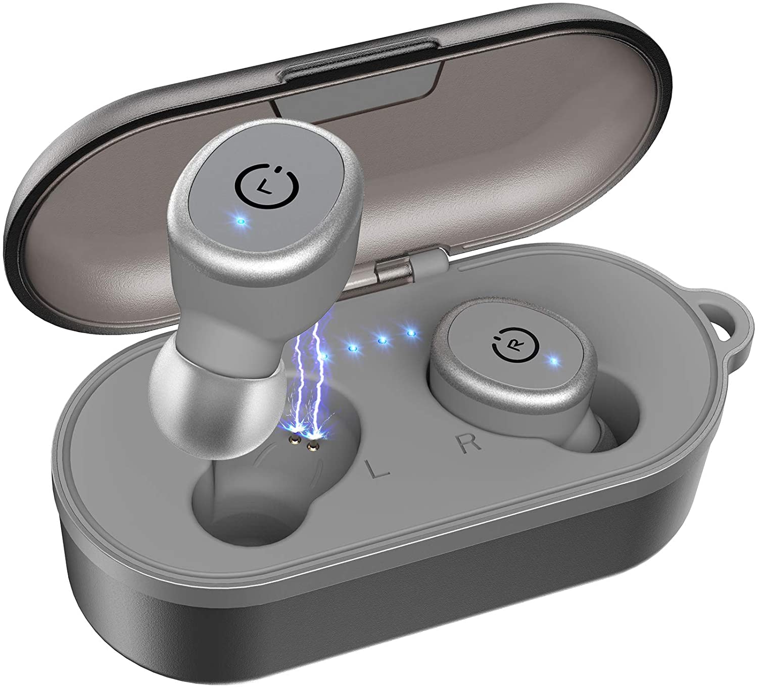TOZO T10 Bluetooth 5.0 Wireless Earbuds with Wireless Charging Case ...
